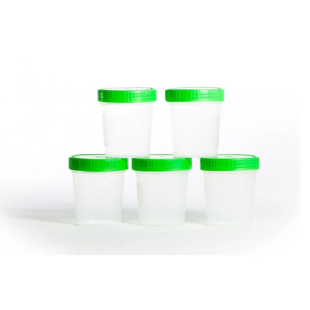 BEAKER 100ml + SCREW LIDS / ビーカー 100ml + スクリューリッド / 10個セット